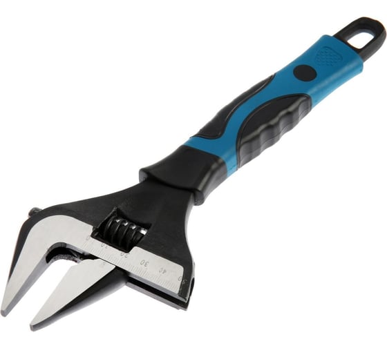 Изображение товара Разводной ключ ТУНДРА с тонкими губками, 2К рукоятка, раскрытие губок до 50 мм, 250 мм 4585631