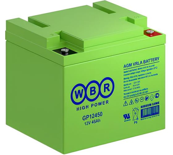 Изображение товара Аккумулятор для ИБП GP12450 12 В, 45 А*ч WBR УТ-00000221