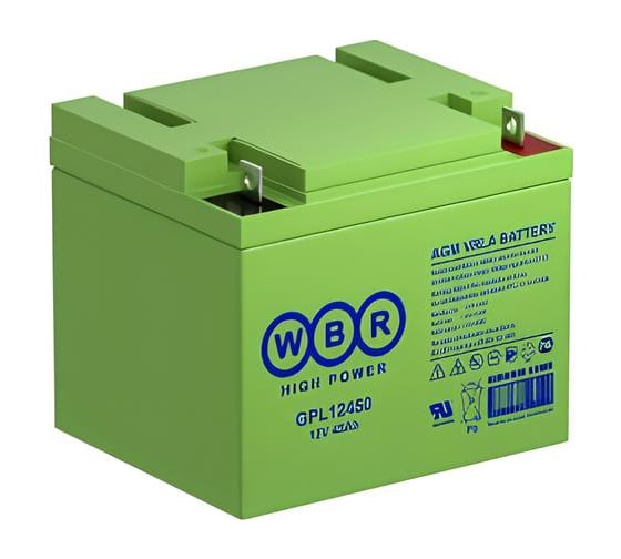Изображение товара Аккумулятор для ИБП GPL12450 12 В, 45 А*ч WBR УТ-00000236