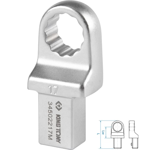 Изображение товара Насадка накидная серии FIT 17 мм, 14x18 мм KING TONY 34502217M