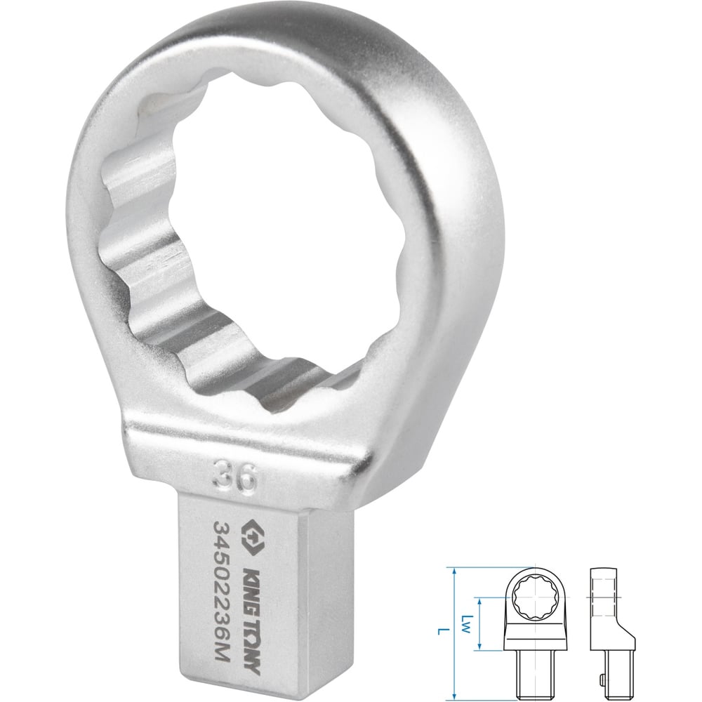 Изображение товара Насадка накидная серии FIT 36 мм KING TONY 34502236M профессиональный инструмент