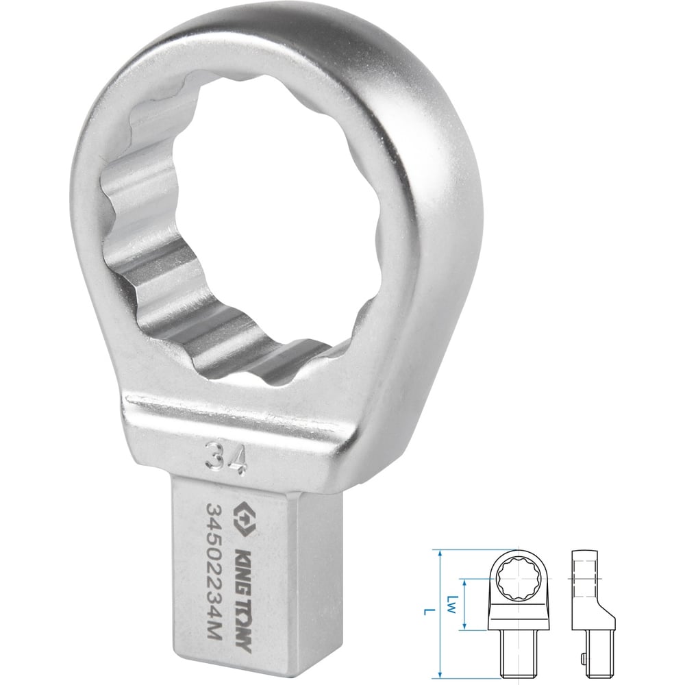 Изображение товара Насадка накидная серии FIT 34 мм 14x18 мм KING TONY 34502234M