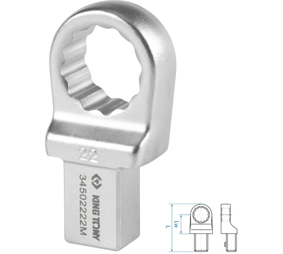 Изображение товара Насадка накидная серии FIT 22 мм, 14x18 мм KING TONY 34502222M