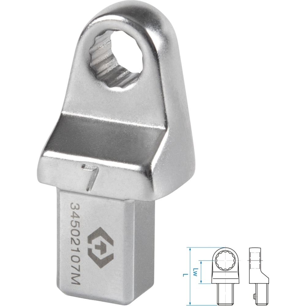 Изображение товара Насадка накидная серии FIT 7 мм, 9x12 мм KING TONY 34502107M