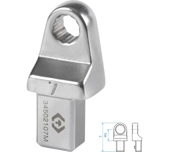 Изображение товара Насадка накидная серии FIT 7 мм, 9x12 мм KING TONY 34502107M