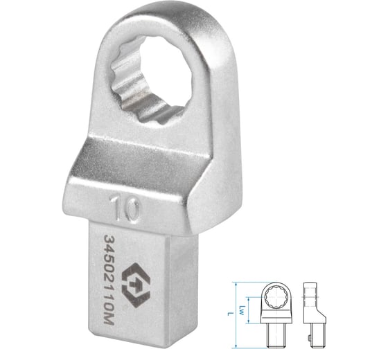 Изображение товара Насадка накидная серии FIT 10 мм, 9x12 мм KING TONY 34502110M