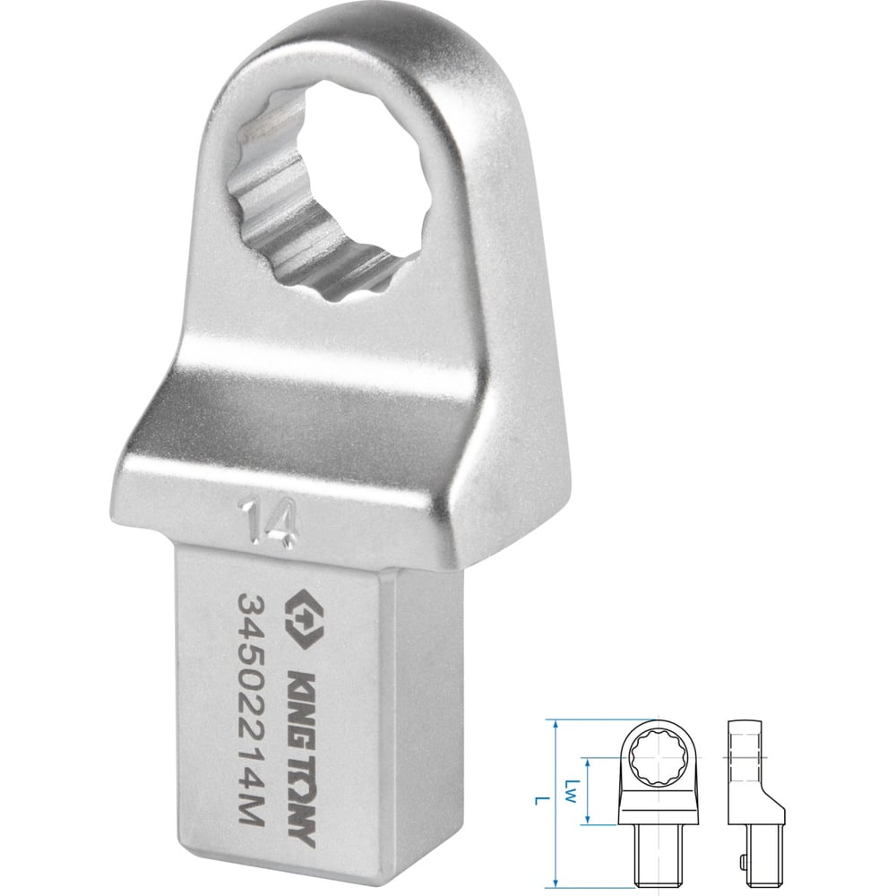 Изображение товара Насадка накидная King Tony 14 мм серия FIT 34502214M