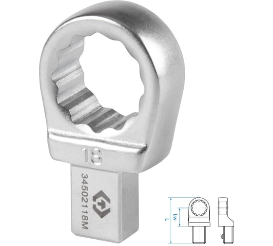 Изображение товара Насадка накидная серии FIT 18 мм, 9x12 мм KING TONY 34502118M