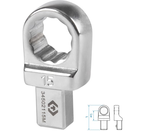 Изображение товара Насадка накидная серии FIT 15 мм, 9x12 мм KING TONY 34502115M