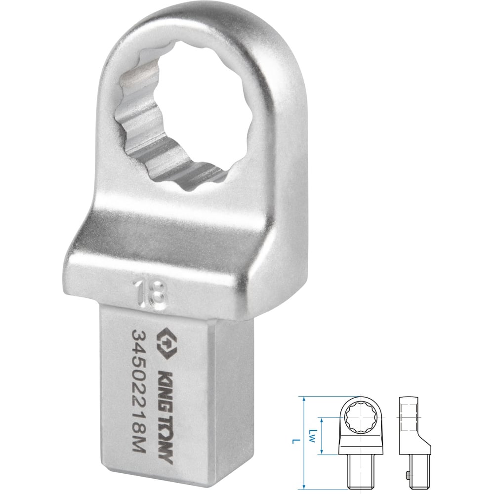 Изображение товара Насадка накидная серии FIT 18 мм KING TONY 34502218M