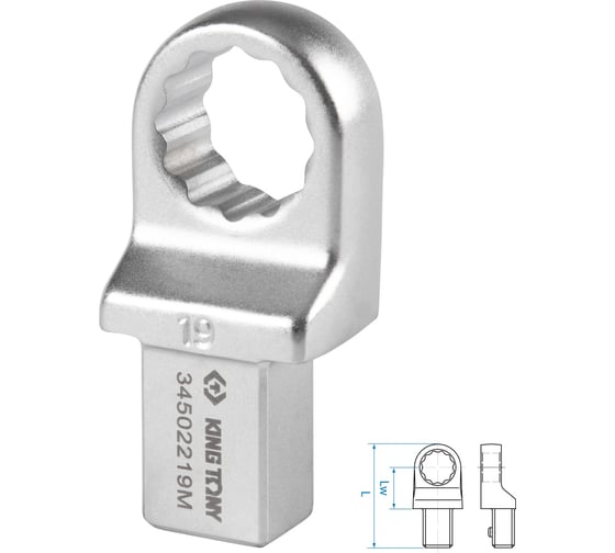 Изображение товара Насадка накидная серии FIT 19 мм, 14x18 мм KING TONY 34502219M