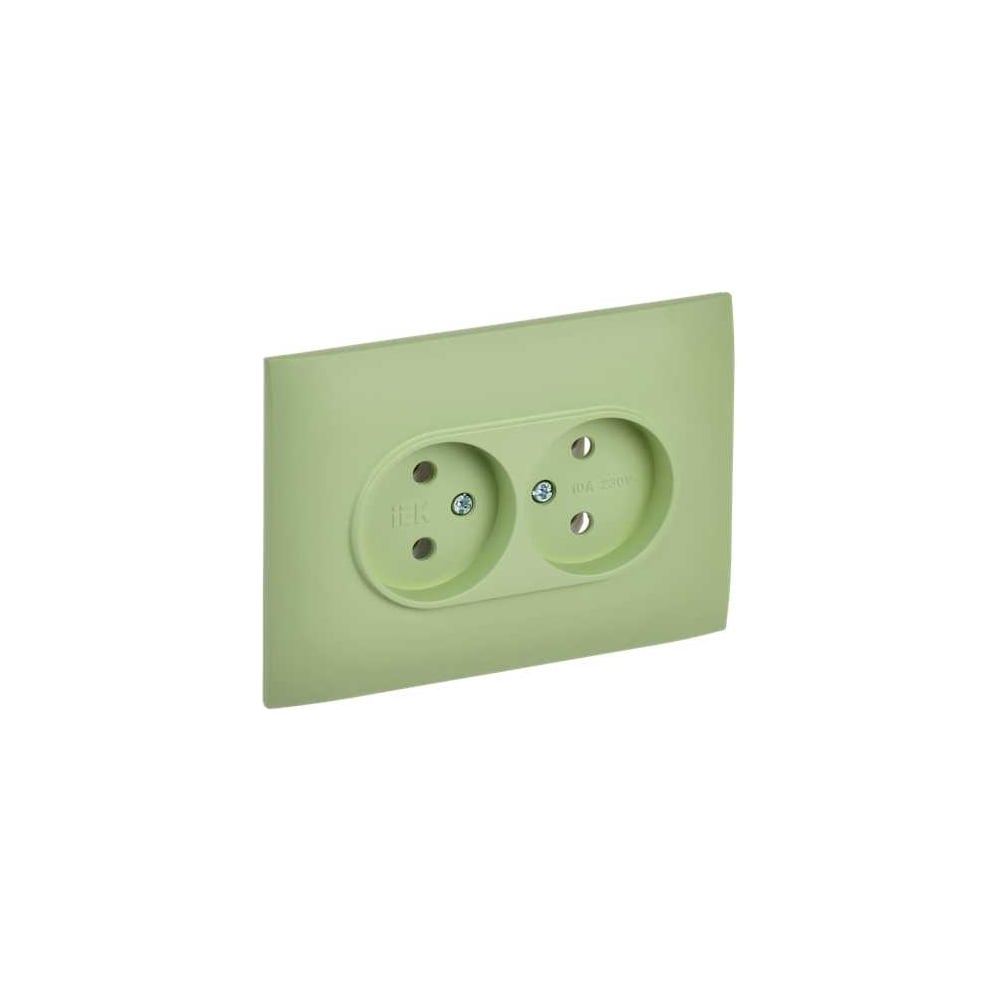 Изображение товара Розетка IEK SKANDY без заземления 10А для внутреннего монтажа мятная