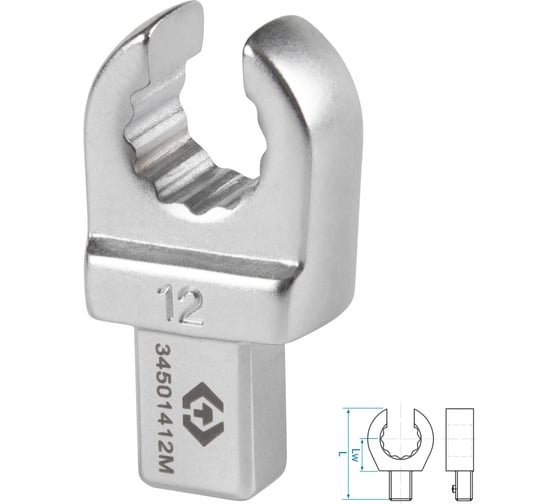 Изображение товара Насадка разрезная серии FIT 12 мм, 9x12 мм KING TONY 34501412M