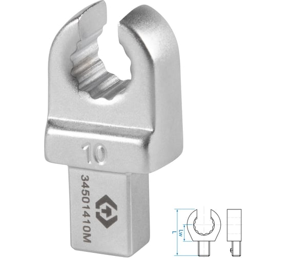 Изображение товара Насадка разрезная серии FIT 10 мм, 9x12 мм KING TONY 34501410M