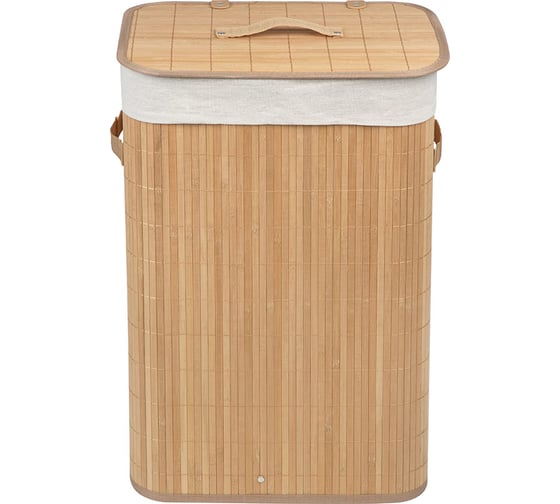 Изображение товара Корзина для белья складная Рыжий кот, узкая, с откидной крышкой, 30x40 см полное открытие 108706