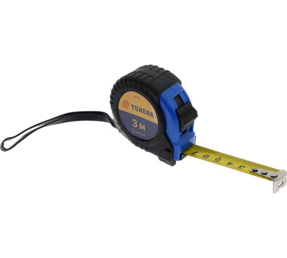 Изображение товара Рулетка ТУНДРА обрезиненный корпус, 3 м х 16 мм 881701