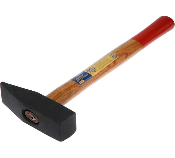 Изображение товара Слесарный молоток ТУНДРА квадратный боек, деревянная рукоятка, 1000 г 881983