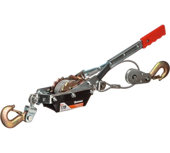 Изображение товара Лебедка ручная рычажная ЕРМАК TR8021 2т, длина троса 2,5м 737-058