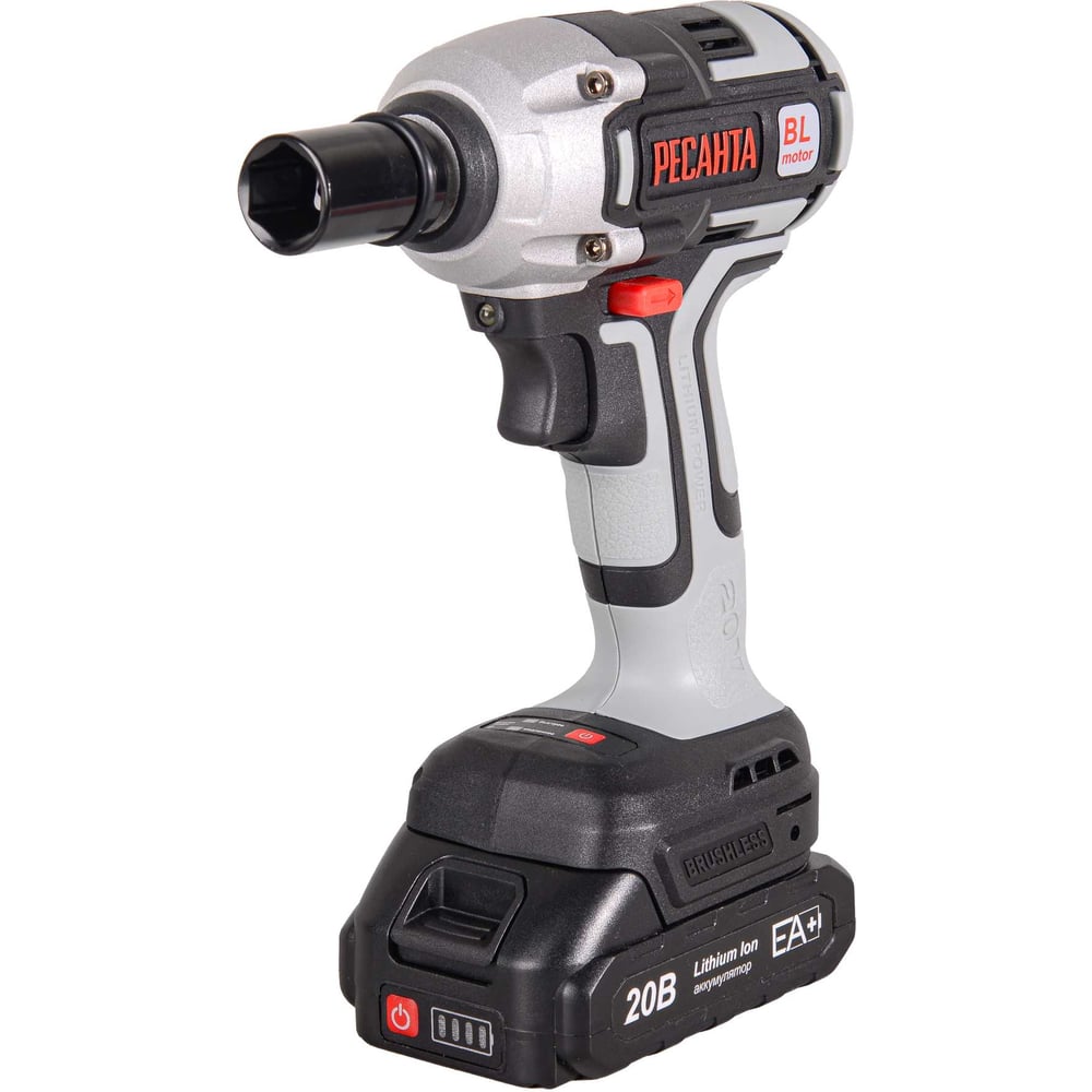 Изображение товара Аккумуляторный гайковерт Ресанта АГ-300/20L, 2 АКБ, кейс, профессиональный