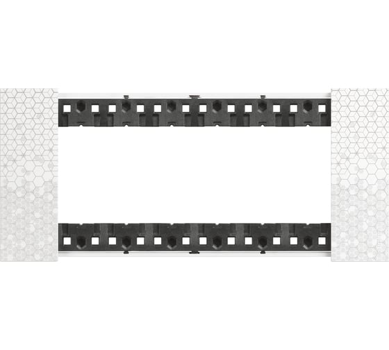 Изображение товара Декоративная рамка Bticino LIVING NOW 6 модулей. Цвет "Пиксель" KA4806MW