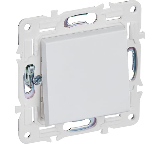 Изображение товара Выключатель IEK SKANDY 1-клавишный перекрестный 10А SK-V03W арктически белый SK-V13-0-10-K01