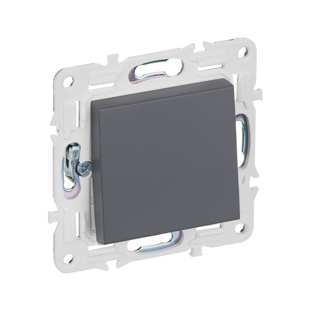 Изображение товара Выключатель перекрестный IEK SKANDY 1-клавишный 10А титан IP20