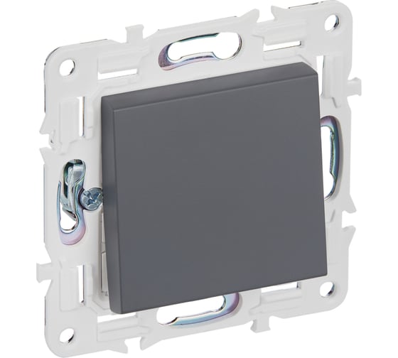 Изображение товара Выключатель IEK SKANDY 1-клавишный перекрестный 10А SK-V03T титан SK-V13-0-10-K48