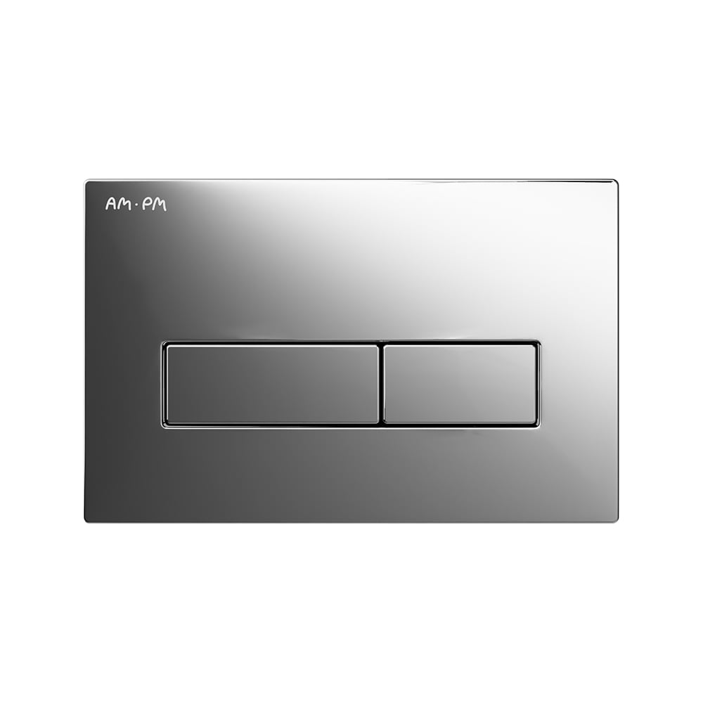 Изображение товара Клавиша для инсталляции AM.PM ErgoFit М хром пластиковая двухрежимный слив