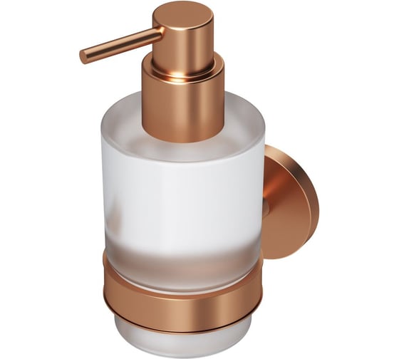 Изображение товара Стеклянный диспенсер для жидкого мыла с настенным держателем AM.PM X-Joy роз. золото A85A36944