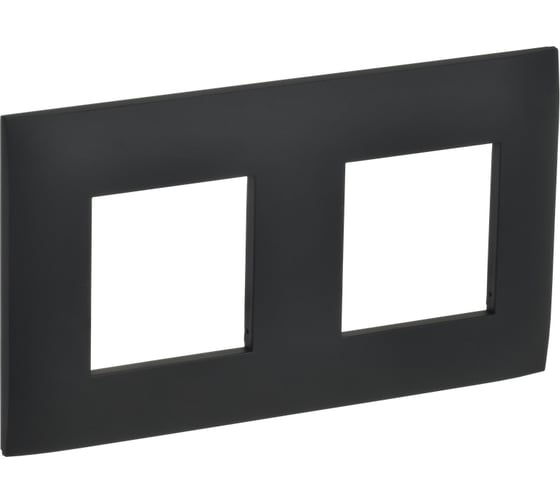 Изображение товара Рамка IEK SKANDY 2-местная SK-F02G графит SK-M22-K53