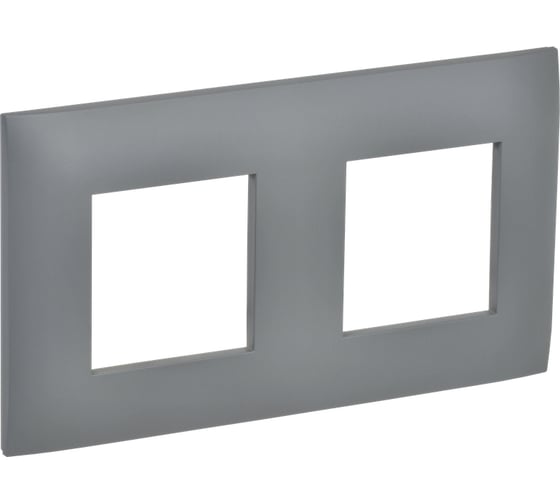 Изображение товара Рамка IEK SKANDY 2-местная SK-F02Gr серый SK-M22-K03