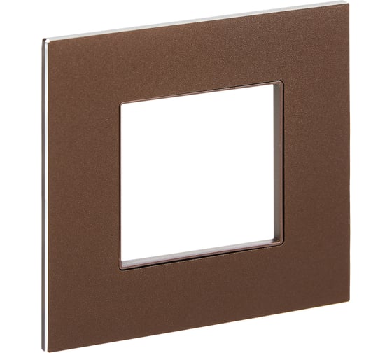 Изображение товара Рамка IEK SKANDY 1-местная SK-F31Br металл шоколад SK-M12-M-K30
