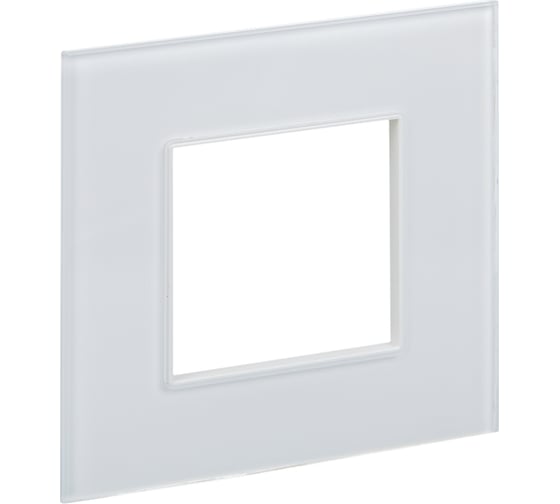Изображение товара Рамка IEK SKANDY 1-местная SK-F21W стекло арктически белый SK-M12-G-K01