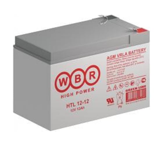 Изображение товара Аккумуляторная батарея HTL12-12 12 В, 12 А*ч WBR УТ-00000283
