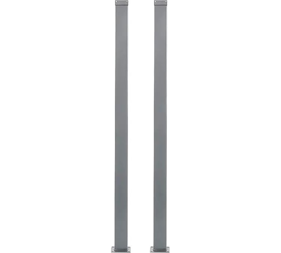 Изображение товара Подпорка профильная ДЗМи Элегант 2 м, сталь, цвет алюминий 84034