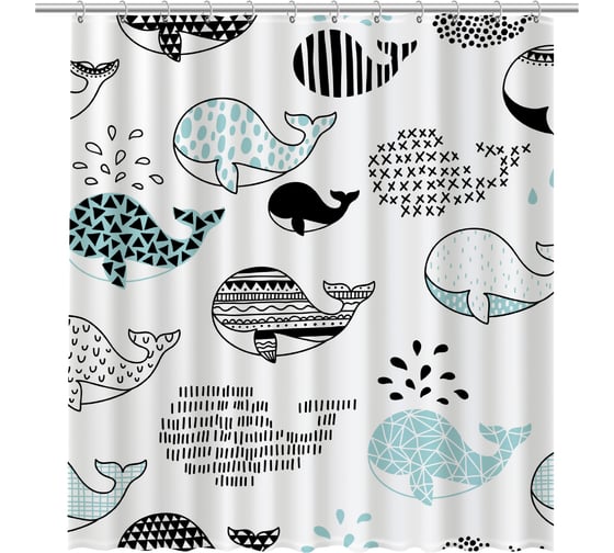 Изображение товара Шторка для ванной FIXSEN "FLUX" FX-2511