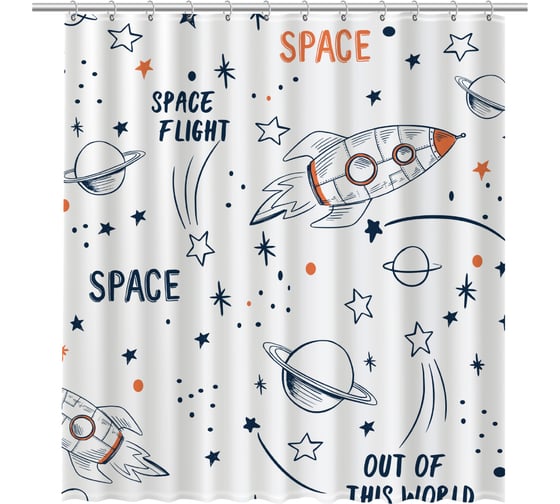 Изображение товара Шторка для ванной FIXSEN "SPACE" FX-2508