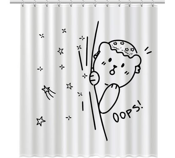 Изображение товара Шторка для ванной FIXSEN "TEDDY Oops" FX-2505