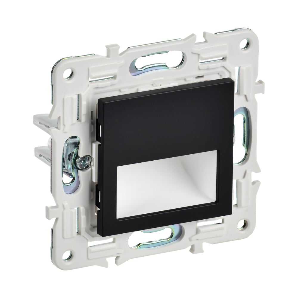 Изображение товара Встраиваемая LED подсветка IEK SKANDY SK-L01Bl черная, 1 Вт, квадратная