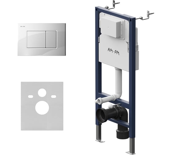 Изображение товара Инсталляция для подвесного унитаза с клавишей AM.PM PrimeFit S, белый глянц I012709.0201