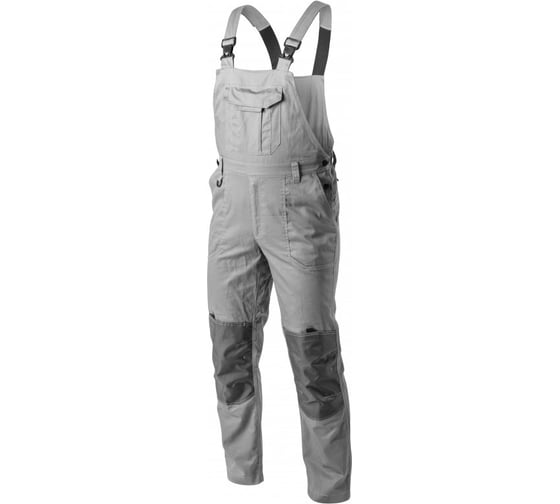 Изображение товара Полукомбинезон рабочий HOEGERT KALMIT серый S (48) HT5K804-1-S