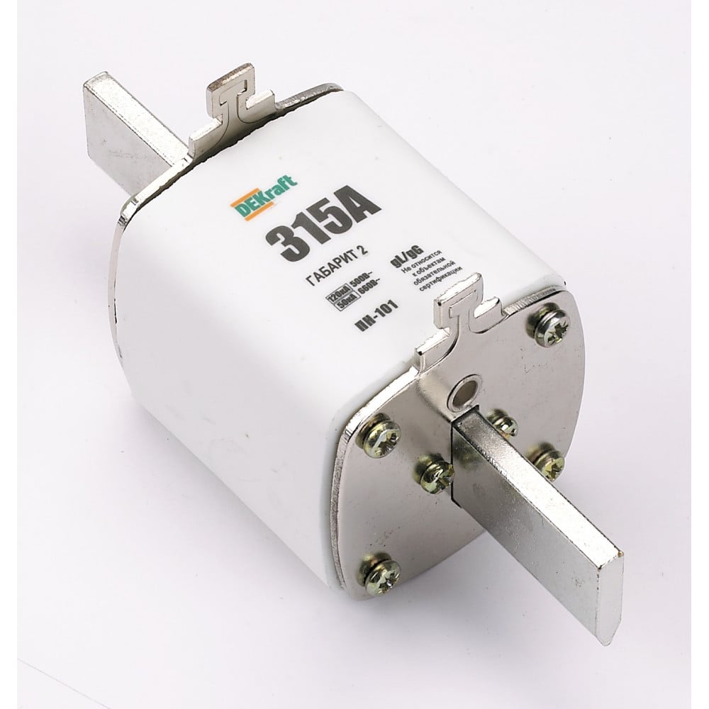 Изображение товара Ножевой предохранитель Dekraft ПН-101, тип 37, габарит 2, 200 A 21313DEK