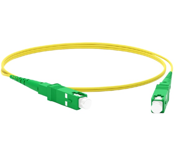 Изображение товара Волоконно-оптический шнур Hyperline FC-S2-9-SC/AR-SC/AR-H-1M-LSZH-YL патч-корд SM 9/125 246456