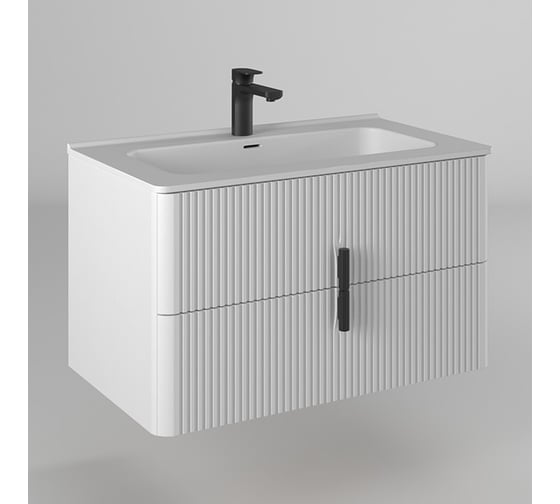 Изображение товара Тумба консольная PRATO из ДСП и МДФ Бьянко т18-100 (ум. Прато) 106 03-18100-16 00 БЕЛ