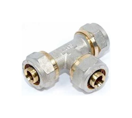 Изображение товара Тройник Damento 16 мм x 16 мм x 16 мм, ц/ц/ц 5188