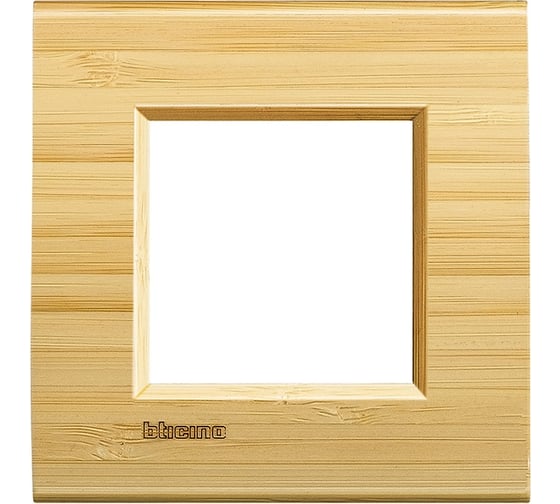 Изображение товара Рамка прямоугольная Bticino Livinglight 1 пост, цвет Бамбук LNA4802LBA
