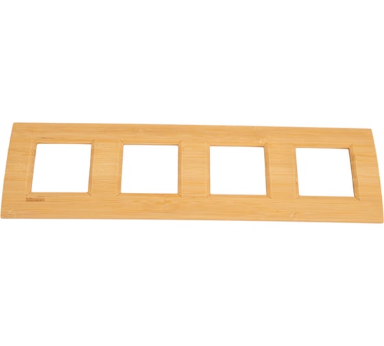 Изображение товара Рамка прямоугольная Bticino Livinglight 4 поста, цвет Бамбук LNA4802M4LBA