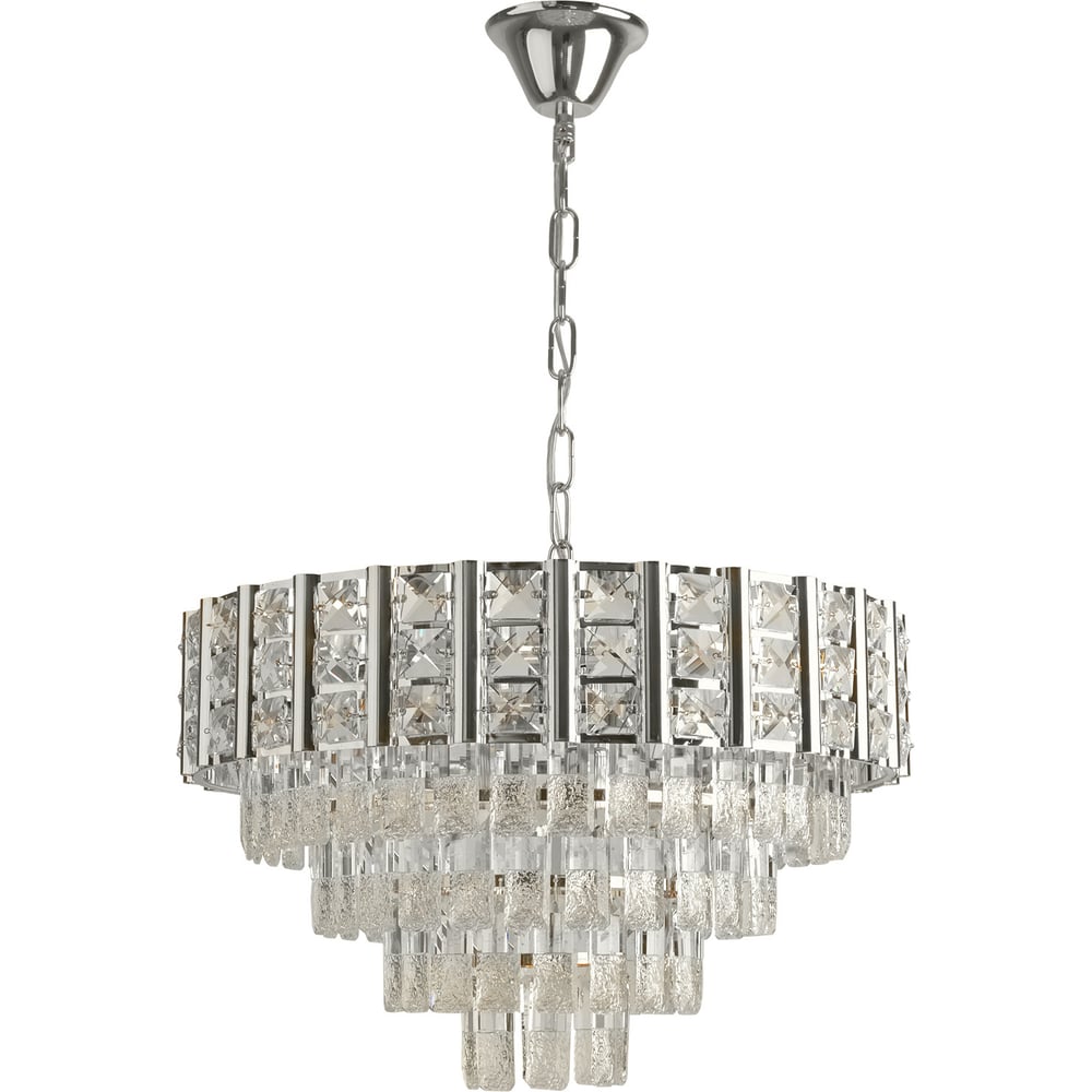 Изображение товара Подвесная люстра Reluce 08272-0.4-10 CR с 10 лампами и хромовым дизайном