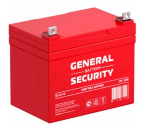 Изображение товара Аккумуляторная батарея GS33-12 12 В, 33 А*ч General Security УТ-00000511