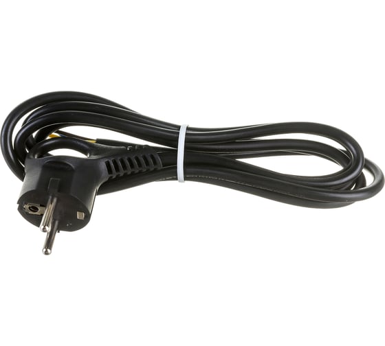 Изображение товара Сетевой шнур с вилкой ЭРА UX-3x0,75-2m-B с заземлением 2м ПВС 3x0,75мм2 черный Б0048691